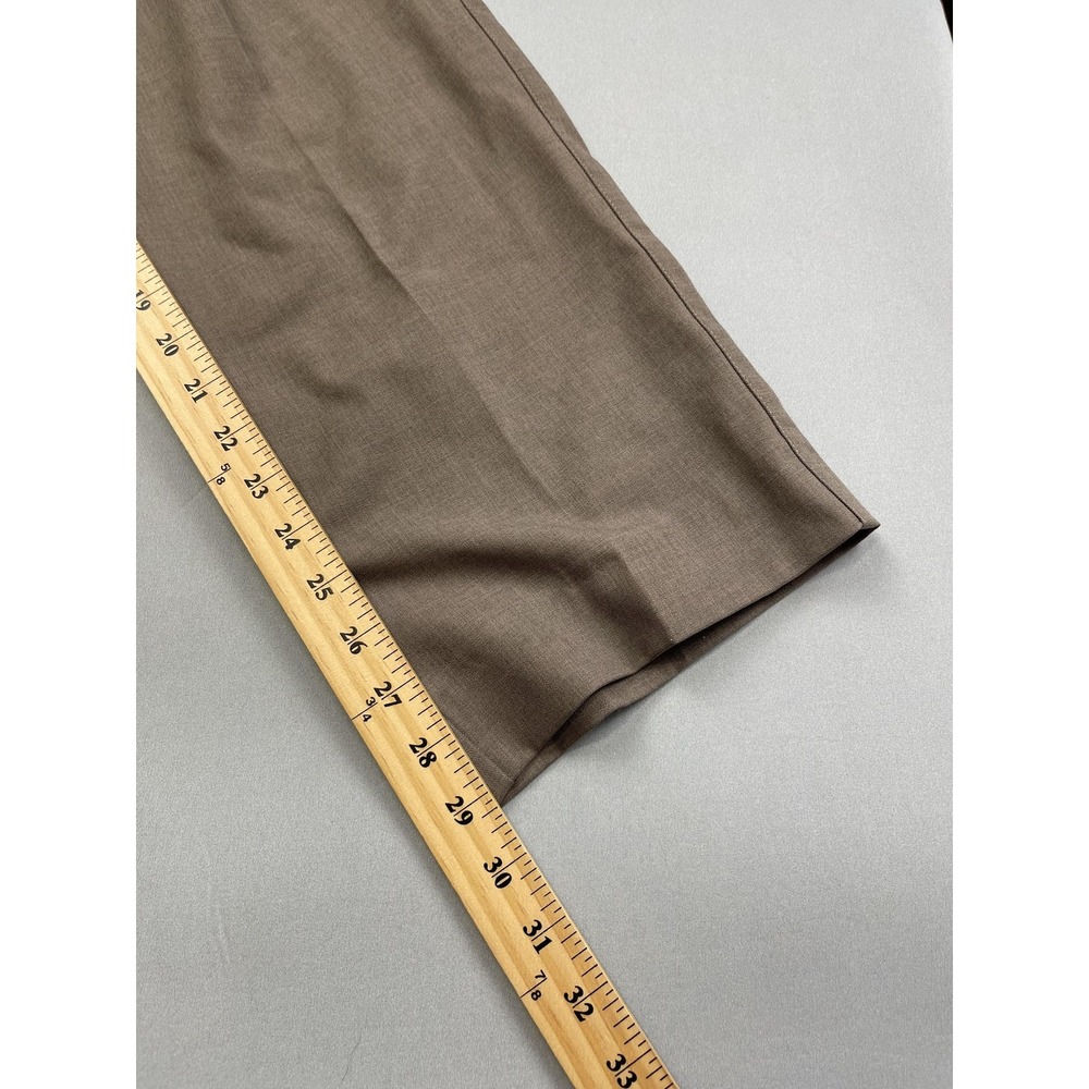 Peter Millar Pants Mens 42x34 Brown Golf Classic Flat Front Performance Trousers - Picture 11 of 11